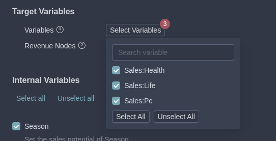 Target Variables